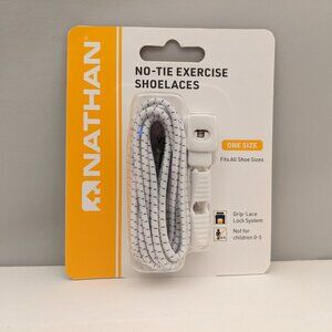 NATHAN RUN LACES | No Tie Exercise Shoelaces | White | NS1170-0222-00-WM | NEW